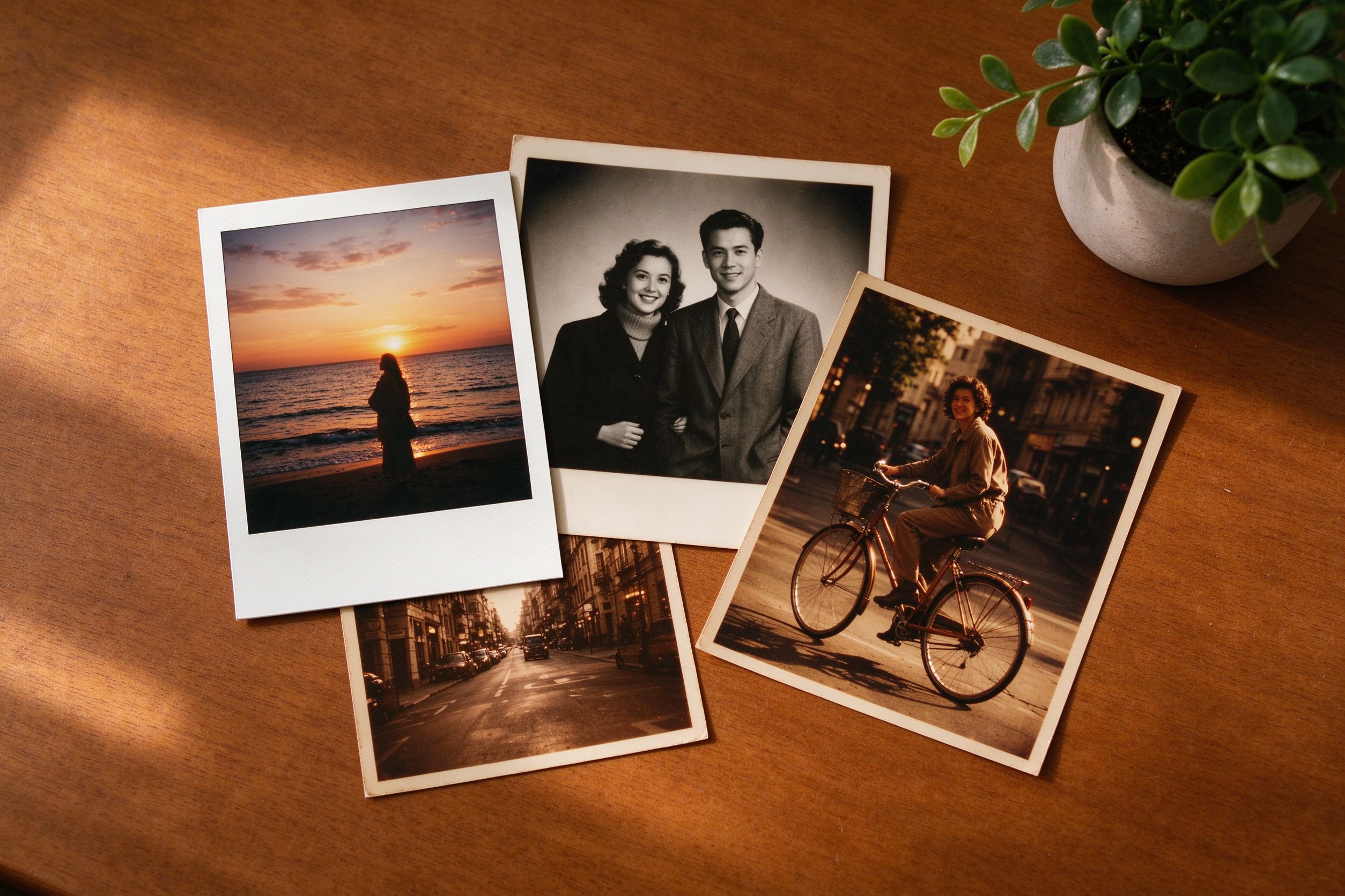 Collection of vintage photo effect samples